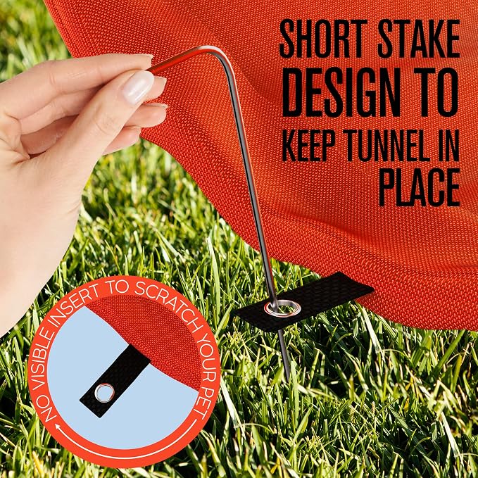 Houseables Dog Agility Tunnel, Dog Tunnel, Agility Equipment, 18 Feet, Puppy - Image 8